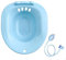 Perfeclan Toilet Seat Sink Woman Sits Bath Deep Bowl Avoid Squats with Flusher Bidet Hip Bath for Daily Cleansing Universal Portable, Blue