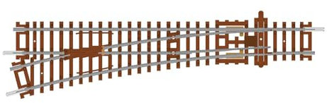 Hornby TT8008 Spur TT, Linke Weiche, 166 mm, 15° – zusätzliche Gleisteile für Modelleisenbahn-Sets, Gleisteile für Spielzeugeisenbahnen, beinhaltet: 1x 631 mm Hobbys für Männer, Maßstab 1:120