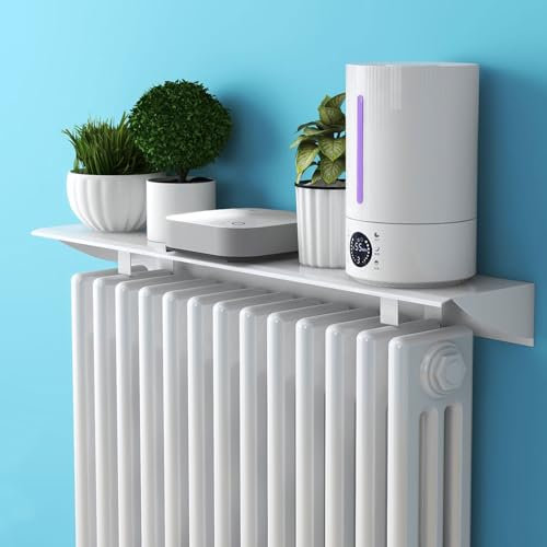 AHDFY Support radiateur,Etagere Radiateur sans Percer,50-170cm Cache Radiateur Storage Rack, Décoration de cloison au Dessus de hotte chauffante,Support pour Tous Les radiateurs,100cm