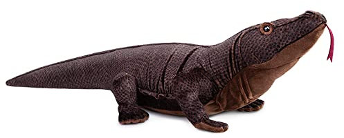 lilizzhoumax Komodowaran Plüschtier 76cm/30”, Simuliertes Tier Komodowaran Plüschtier, Realistische Komodowaran Plüschspie Spielzeug für Wilde Tiere, Geschenk für Freunde und Kinder