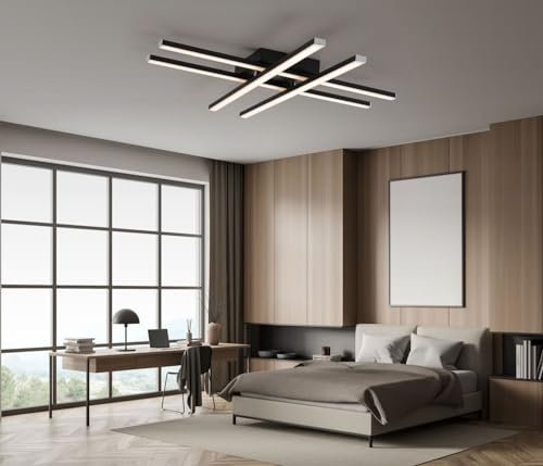 IMPTS LED Deckenleuchte Deckenlampe Modern Wohnzimmerlampe Deckenbeleuchtung mit 4 integrierte LED 21W 980Lumen Warmweiß 3000K Ideal für Wohnzimmer Schlafzimmer Küche Flur Balkon