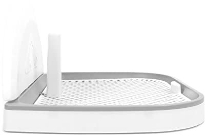 Bac De Propreté pour Chien, Support D'Intérieur en Maille avec Couvercle Mural, Réutilisable, pour Chien De Petite Et Moyenne Taille, 49 X 37,6 X 24,4 Cm