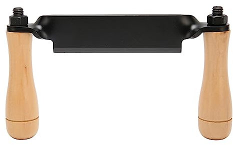 Tyenaza Draw Knife, Straight Draw Knife, Steel Blade Wooden Handle High Hardness Polished Draw Shave Tool for Log Wood Furniture