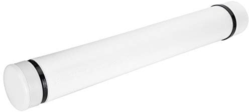 Cocoarm Ausziehbare Teleskop-Zeichnung Aufbewahrung Srohr, Verstellbare Länge, Verdickte Teleskops Ammlung Poster Zeichnung Fall für Plakate, Dokumente, Kunstwerke (White)