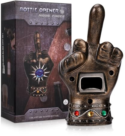 Orlabno Faust-Bierflaschenöffner – perfektes Gag-Geschenk für Männer, Vater, Ihn und Freund (Bronze)