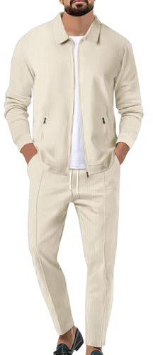 Gefomuofe Jogginganzug Herren Jacke Anzug Zweiteiler Sport Strand Bedruckter Outfit Set Kurzarm T-Shirts Casual Outfits Herren Freizeitanzug Leinenanzug Zweiteiler Streatwear