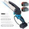 Mini Chainsaw Cordless for Makita, 4 Inch & 6 Inch Electric Handheld Small Chainsaw w/ 2PCS 5.5Ah Battery Security Lock Battery Powered Chain Saw for Branch Pruning Wood Cutting Tree Trimming