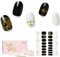 NAILOG Semi Cured Gel Nail Strips, 34 pcs Salon-Quality Gel Nail Stickers, Long Lasting Nail Wraps for Women with Soft Gel Finish, Astral Glyphs
