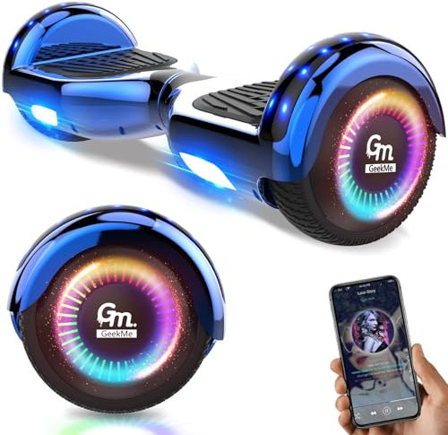 GeekMe Hoverboards,Hoverboards für Kinder,Hoverboards mit Bluetooth-Lautsprecher,Schöne LED-Leuchten,Geschenk für Kinder