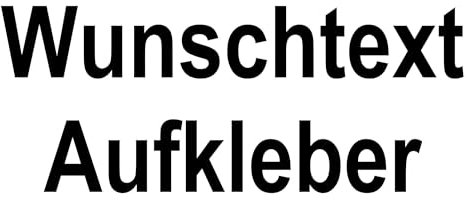 Aufkleber selbst gestalten - Wunschtext Aufkleber Auto Motorrad Fahrrad E-Bike - KFZ Sticker Schriftzug Buchstaben - Vinyl Folie nach Wunsch selbst gestalten - Klebt auf glatte Oberflächen