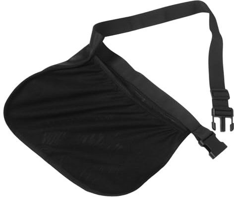 Happyyami Pickleball-Aufbewahrungstasche Tasche Für Pickleball Wiederverwendbare Tennistasche Tasche Für Ballpicks Tragbare Netztasche Pickleball-hüfttaschen Black Oxford-Stoff