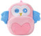 HAHASHOW Kinderrucksack ab 1 Jahr – Niedlicher 3D-Tierrucksack für Kleinkinder (2-4 Jahre), Leichter Kita Rucksack mit weichem Plüsch, Mini-Kindergartentasche für Jungen und Mädchen（Rosa Eule）