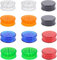 12 Pack Herb Grinder for Manual, 2.3in Small Spice Grinder with Storage, Portable and Disposable Plastic Grinder,Mix