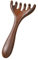 Massage Cuir Chevelu pour Meridienne, Head Spa Gua Sha Peigne en Bois, Masseur Tete Cheveux Bois de Santal, Scalp Massager Manuel (Forme Râteau)
