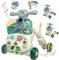 Elfew 5 in 1 Lauflernwagen, Spiel und Lauflernhilfe mit Musik und Lichtern, Gehfrei Baby ab 6 Monate, Spieltisch Baby Walker für Kinder von 12-36 Monaten
