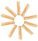 Alipis Chimenea De Leña Decorativa 10 Troncos De Madera para Decoración Realza La Belleza del Hogar