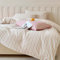 Michorinee Housse de Couette Rayée 140x200 Rose et Blanche - Parure de Lit Adulte 1 Personne avec Fermeture Éclair - Linge de Lit Rayures Imprimé avec Taie d'oreiller 65x65 cm