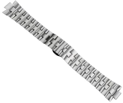 LMPVPDGADZ 11mm 12mm konvexe Passform for Tissot PRX Super Player Armband T137.407/410 T137.210 Metallarmband Edelstahl Herren Damen Armband(Quick release silver)
