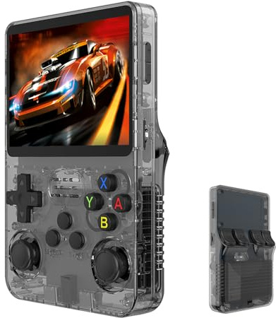 EleBikk R36S Console de Jeu Portable, Console Retrogaming, Retro Gaming Console, 3.5 inch IPS Screen 640 X 480 HD Pixels, Carte TF de 128 Go 20 000 Jeux Rétro, Supporte Plusieurs émulateurs