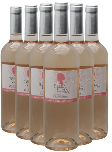 Sans Alcool Bella Lucia - Rosé - Maison Gervasoni - Vin Rosé du Languedoc - Roussillon (6x75cl) Sans Alcool