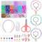 Lucktao Perlen Set Kinder,680 Kinder Perlen zum Auffädeln,Perlen Für Armbänder Kinder Bastelset Selber Machen,DIY Schmuck Basteln Mädchen Kreativ Set,für Mädchen 5-12 Jahre (Einhorn)