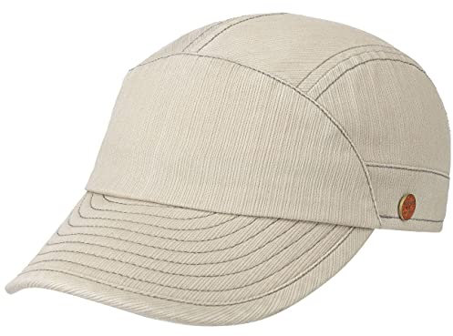 Mayser Marcelo Basecap Fullcap UV-Schutz Made in EU Herren Sommer Hellbeige 55 cm