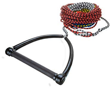 SEACHOICE SEACHOICE 86734 4-Section Water Ski Rope, 75 Feet Long, 12 Inch Handle with Rubber Grip, One Size