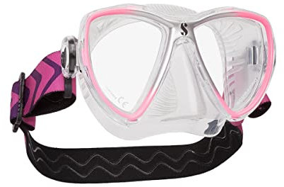 SCUBAPRO Synergy Mini Tauch- und Schnorchelmaske für schmale Gesichter, Farbe:pink/rosa