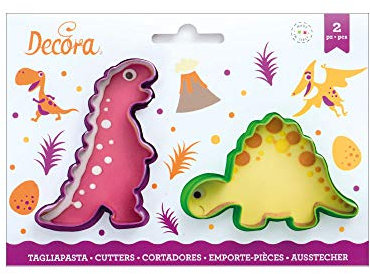 Decora 0255066 AUSSTECHER AUS KUNSTSTOFF JURASSIC 2-TLG