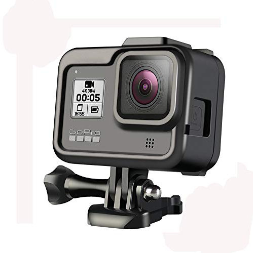 LINGHUANG Plastic Protective Frame Case Border Cover for GoPro Hero 8 Black Action Camera