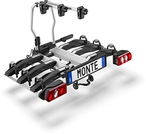 Elite99 Monte RAMP 3B, Unisex Fahrradträger für Erwachsene, Silber, Universal