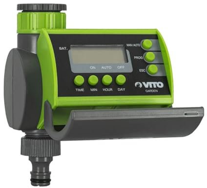 VITO - Programmateur d'arrosage Automatique 15 Programmes 8 bar Raccords 3/4-1