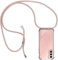 Handykette Hülle kompatibel mit Samsung Galaxy S21 5G / 4G, Handyhülle Handy Necklace Hülle mit Band Schutzhülle Kordel zum Umhängen Transparent Weich TPU Silikon Tasche, Rosé Gold