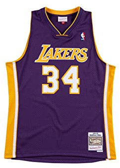Mitchell & Ness NBA Los Angeles Lakers Shaquille O´Neal Trikot Herren lila/gelb, XL