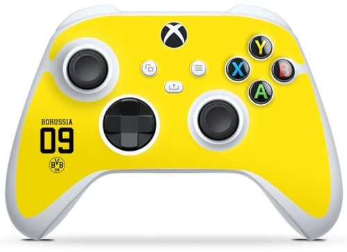 DeinDesign Skin kompatibel mit Microsoft Xbox Series S Controller Folie Sticker Borussia Dortmund BVB Offizielles Lizenzprodukt