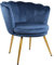 Genesis Fauteuil en métal, Bleu Sarcelle, Taille Unique