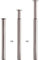 Trintion Möbelfüße Edelstahl Tischbeine Höhenverstellbar Tischfüße | Höhe 710mm-110mm | Ø 60mm | 1 Stück | Satin Nickel