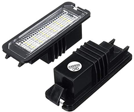 Kennzeichenbeleuchtung 2 STÜCKE Universal 12V 18 Auto Nummern Lizenz Tail Plate Lights Glühbirne für VW Golf 4 5 6 7 6R Passat B6 Lupo Scirocco Polo