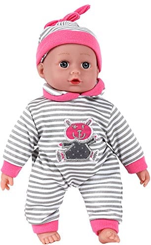 CLEMENT CLEMENTINE - Puppe - Kinderspielzeug - 071291 - Rosa - Vinyl - Puppe - Baby - Mannequin - 15 cm x 6 cm - Ab 18 Monaten