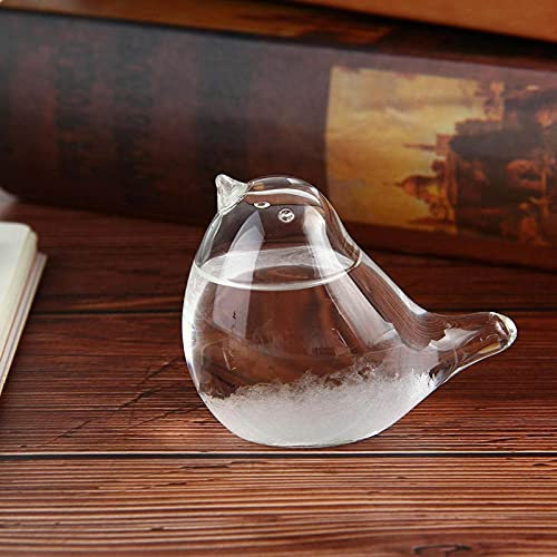 Storm Glass Bird Wetterstation aus Glas, Sturm-Vorhersage aus Glas, Wetterstation, Wettervorhersage aus Glas in Form einer Desktop-Dekoration