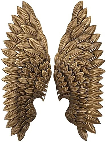 XXXXW Esculturas de Pared Modern Wall Object Angel Wings Metal Wall Art COLDING Estilo de la Pared Decoración de la Pared for el Dormitorio for el hogar Sala de Estar