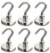 ZFYQ Gancio Magnetico, 32MM 38KG 83lbs Potente Magnete al Neodimio Supporto a Gancio per gli Accessori di Cucina Casa Portaoggetti e Organizzazione, 6 Pezzi
