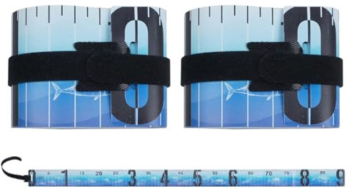 Fischlineal, weiches Maßband, 120 cm, wasserdicht, Fischmesslineal, tragbar, faltbar, Fischmessbrett, einfache genaue Messung