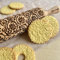FIORE RAMPICANTE Mattarello Legno Goffrato | Mattarello Inciso | Rullo per Biscotti e per Modellare | Mattarello di Fiori | Mattarello Decorativo per Biscotti di Algis Crafts