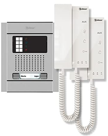 KIT interphone électronique Golmar 12404202 à 2 lignes N4102/T-ART-2P