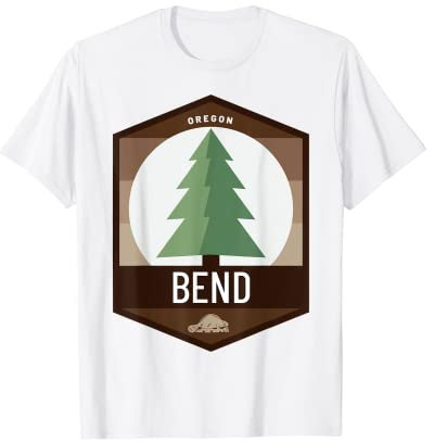 Anstecknadel mit Bieber oder Douglasie, Tannenbaum, Kiefernholz T-Shirt