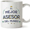 MUGFFINS Tazas para ASESOR hombre - En Español - Mejor del Mundo - 11 oz / 330 ml - Regalo original y divertido