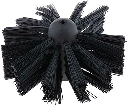 ZYWUOY Fireplace Chimney Brushes, 200Mm Dryer Vent Cleaning Brush Chimney Lint Remover Bristle Head Nylon for Chimney Stove Fireplace