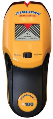 Zircon StudSensor A100 Wandscanner und Mitten-/Kantenfinder - Ortungsgerät Wand mit Zwei Modi - Stud Finder