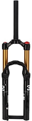 VBESTLIFE MTB-Federgabel, 24-Zoll-135-mm-Aluminiumlegierungs-Vordergabel-Fahrrad-Stoßdämpfung, Manuelle Sperre, Luftgabel, Radfahren, Schnellspanner-Federgabel für Mountainbike